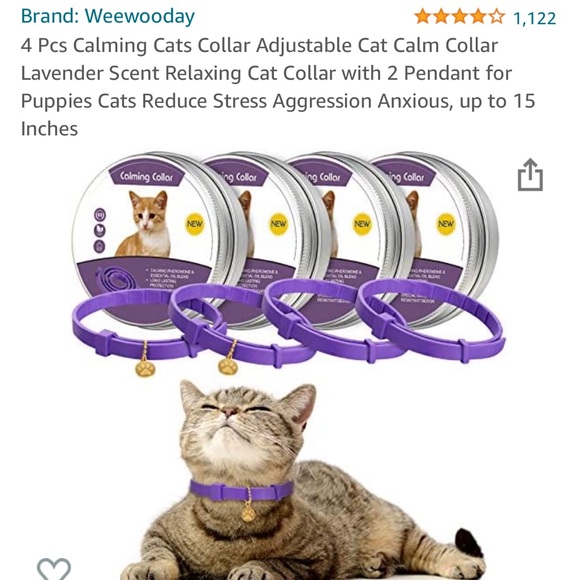 2 brand new Calming Collars for Cats both still wrapped and in tins - Picture 5 of 5